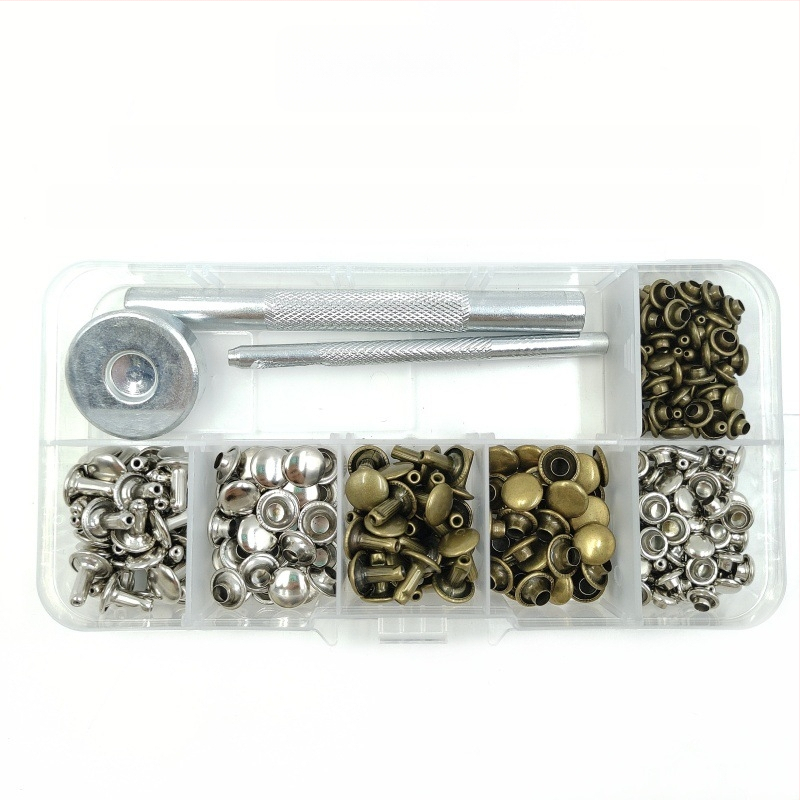 120 vnt dvipusio kniedžių įrankių rinkinio odiniams drabužiams — Xinghu