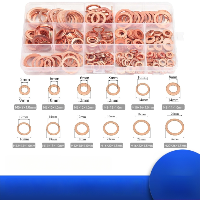 Plokščios varinės tarpinės jūros naudojimui – Medžiaga: varis; Pritaikymas: jūra; Standartas: 6-22