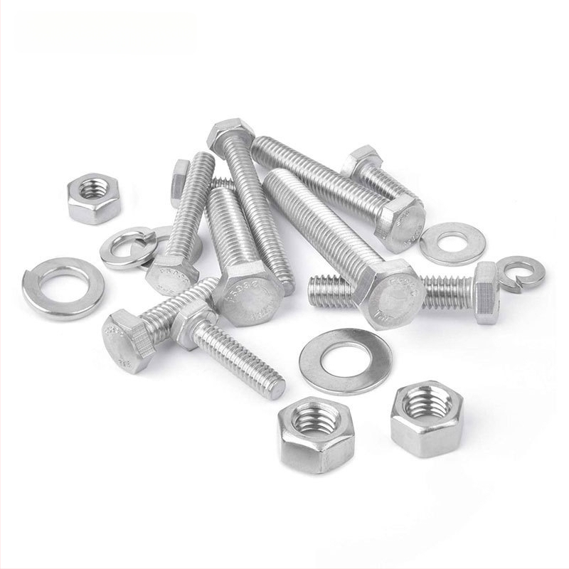 Lingding hardware išorinis šešiakampių sraigtų rinkinys, 304 nerūdijančio plieno, A2-70 klasė, nacionalinis standartas