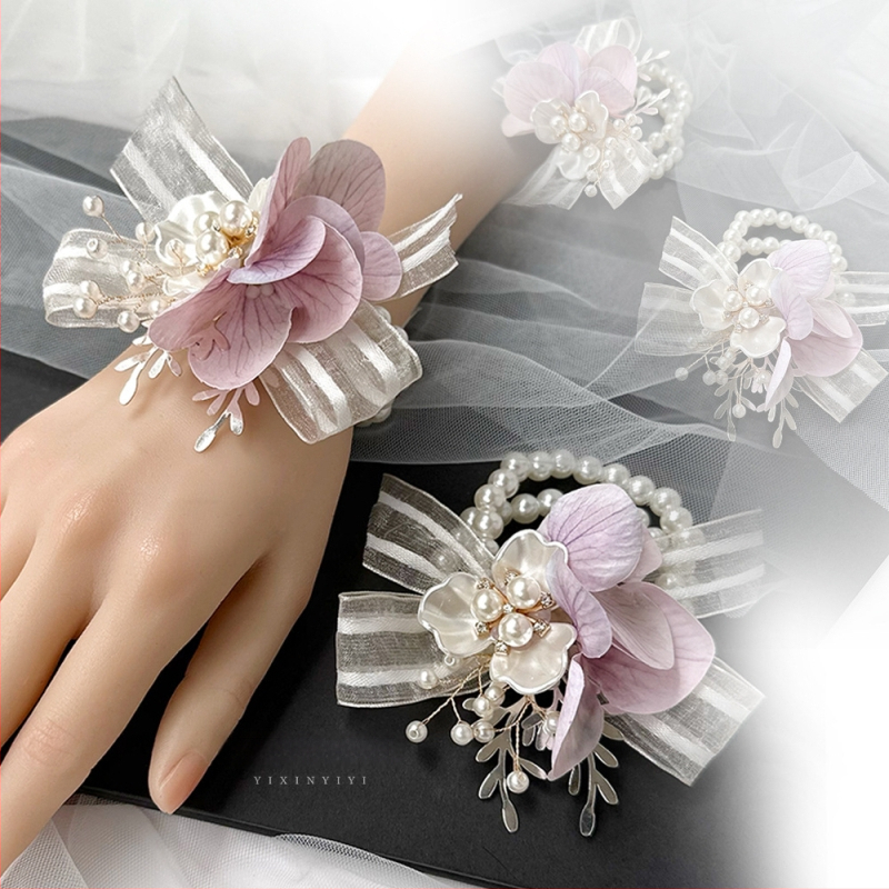 Pruutneitside randmeõis – siidist õied, kingitus klassikaaslasele, universaalne stiil