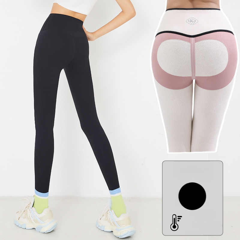 Žuvies formos leginsai su fliso pamušalu, nailono-spandekso mišinio, ilgis 9/10, Barbie raštas, sėdmenų pakėlimas