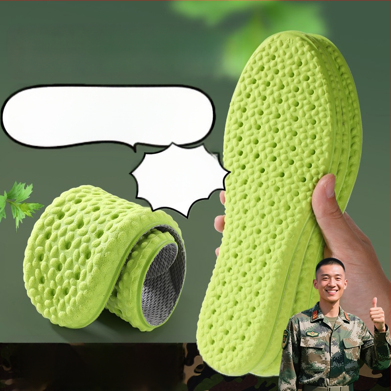 Uložak za obuće s Artemisia vulgaris za sportske tenisice, unisex, cijeli ulošak, prozračan, upija znoj, PU, veličine 37–44