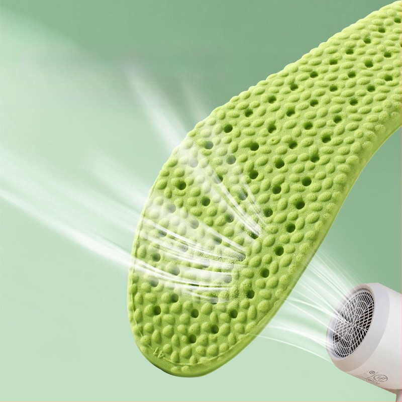 Uložak za obuće s Artemisia vulgaris za sportske tenisice, unisex, cijeli ulošak, prozračan, upija znoj, PU, veličine 37–44