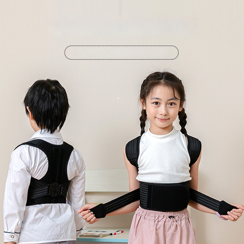 Laikysenos korektorius stuburo išlinkio ir skoliozės palaikymui – unisex dizainas su atvirais pečiais, modelis ID-889, prekės kodas LB-006, 2024 leidimas