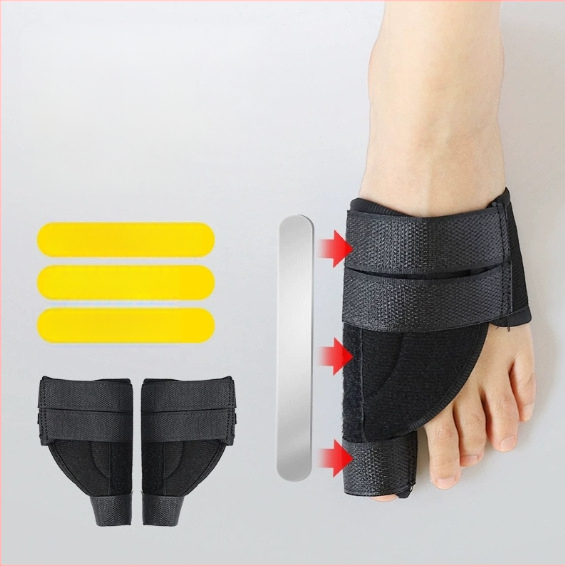 Hallux valgus suure varba ortoos - elastne puuvillane toeta Velcro-kinnitusrihmaga - Princess seeria
