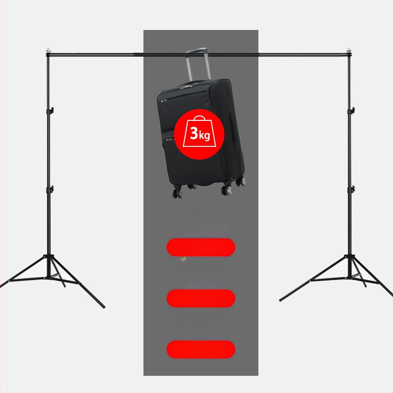 Medole MD88 fono laikiklis su geležies vamzdžio rėmu fotografijai ir vaizdo įrašams; tinkamas drabužių fotografavimui; komplekte fono rėmas ir saugojimo krepšys