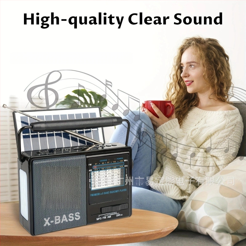 M-116BT Daugiabangis trumpųjų bangų radijo su USB, MP3, LED šviesa, 1000–1999 mAh baterija