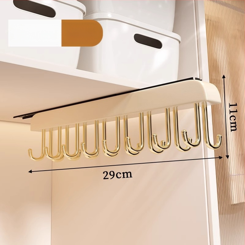 Medinė drabužių kabykla — daugiafunkcinis saugojimo organizatorius drabužiams, šalikams ir kojinėms; tinka drabužių pakaboms, kelnių ir kaklaraiščiams