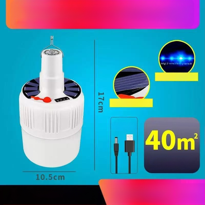 Saulės įkraunama LED lemputė su nuotolinio valdymo pulteliu, E14 lizdas, IP44, 50 lm, įmontuota ličio baterija