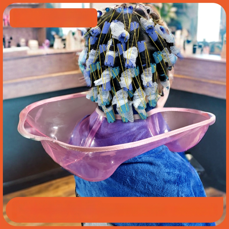 Potion Tray su visiškai apjuosta pečių atrama plaukų kirpykloje