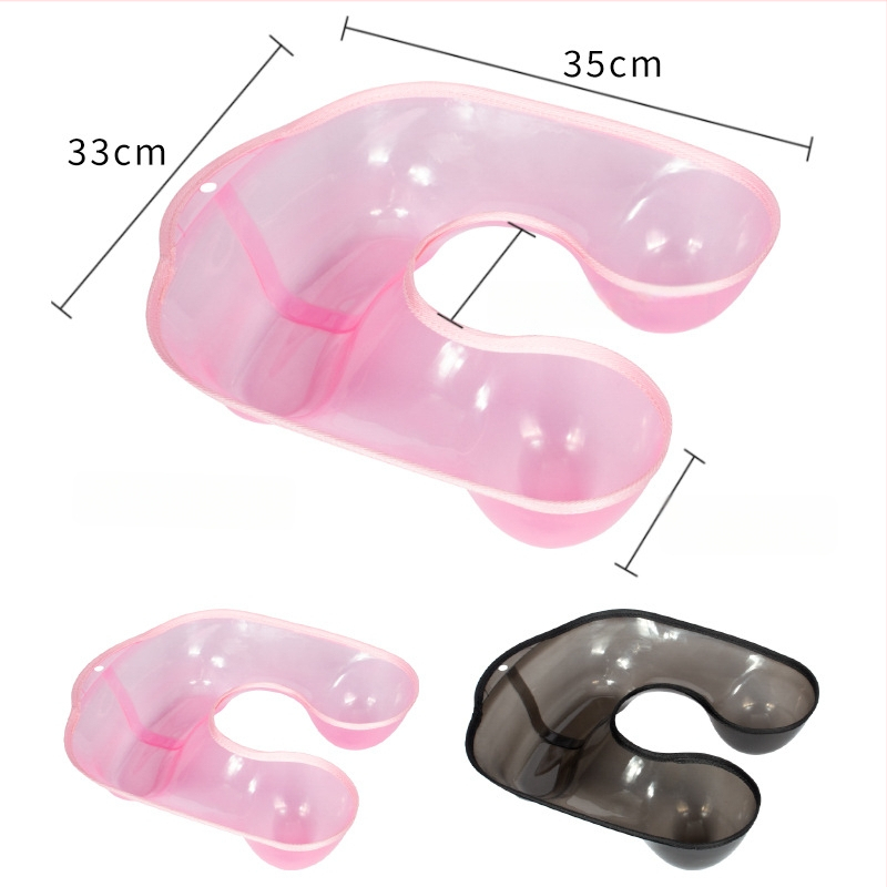 Potion Tray su visiškai apjuosta pečių atrama plaukų kirpykloje