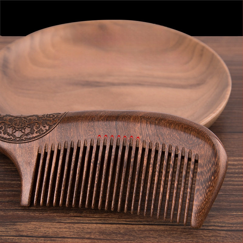 Palace Carpenter medinė šukos iš sandalmedžio ir rožmedžio – anti statinė, plaukų priežiūros įrankis, tinkama kaip gimtadienio dovana vyresniems ir verslo dovanoms