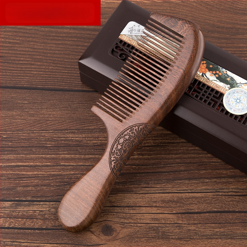 Palace Carpenter medinė šukos iš sandalmedžio ir rožmedžio – anti statinė, plaukų priežiūros įrankis, tinkama kaip gimtadienio dovana vyresniems ir verslo dovanoms