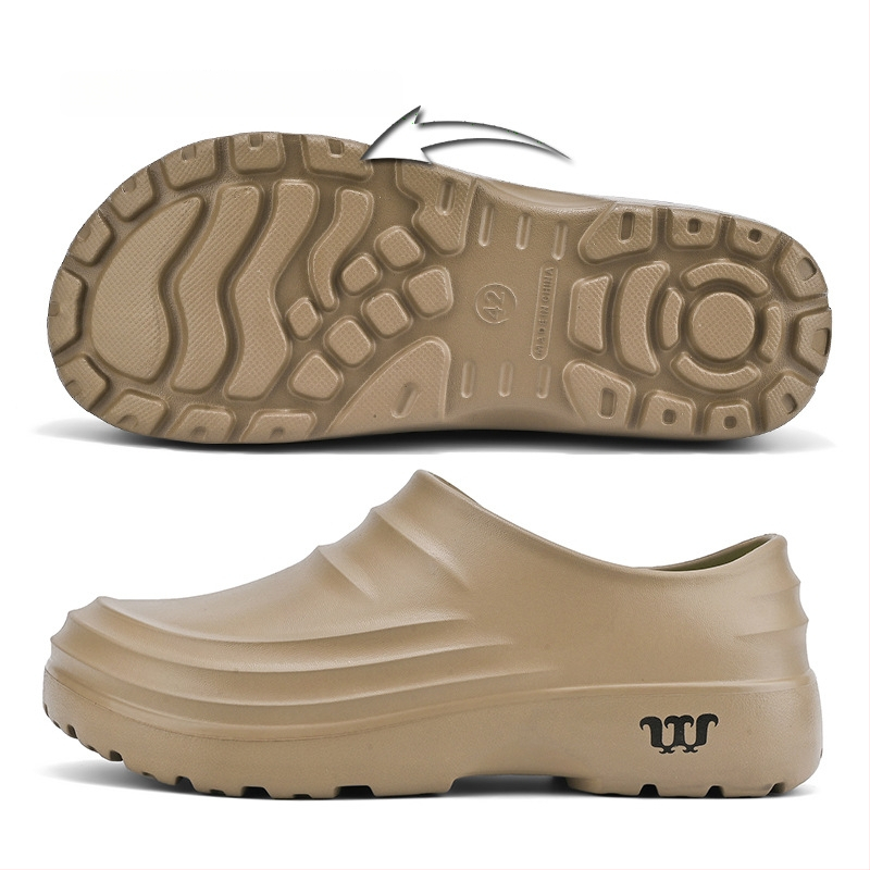 TAJI Vyriski virtuvės darbiniai batai – Neslidūs, atsparūs vandeniui ir aliejui; viršus EVA, padas EVA, Injection technologija