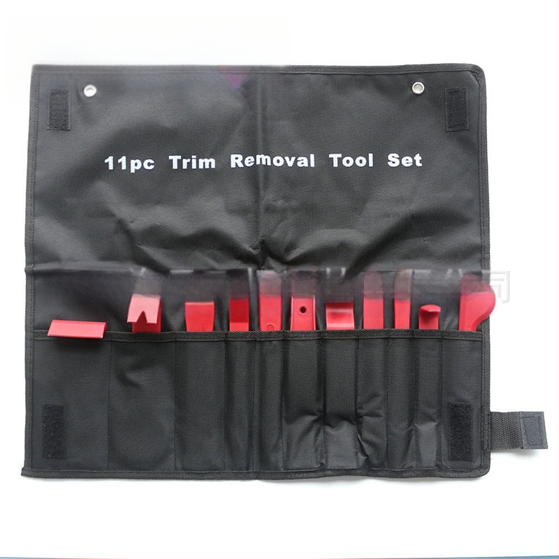 11 dalių automobilio interjero demontavimo įrankių rinkinys (PP) durų panelėms ir garso sistemai