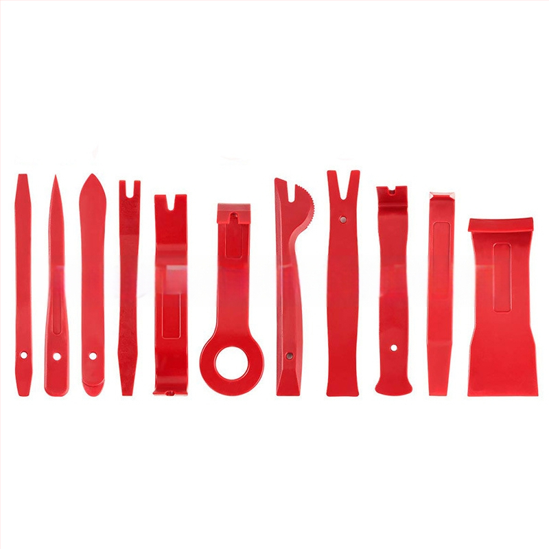 11 dalių automobilio interjero demontavimo įrankių rinkinys (PP) durų panelėms ir garso sistemai