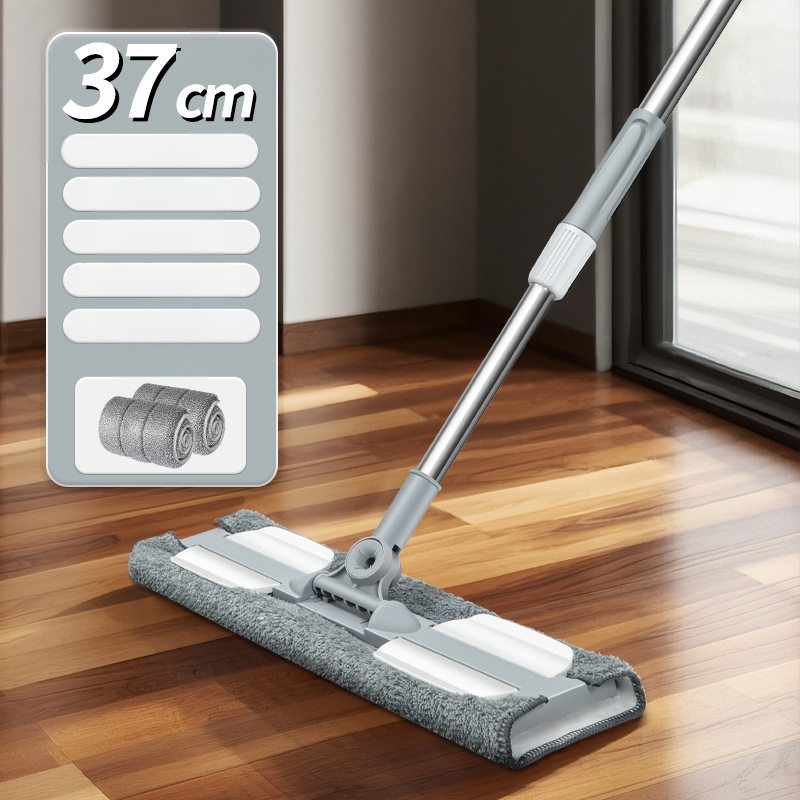 Audinio dengtas plokščiasis šluostė namų naudojimui, sausam ir drėgnam valymui, nerūdijančio plieno lazda, spaudimo dulkių tipo įrankis, 60-80% naujo plastiko