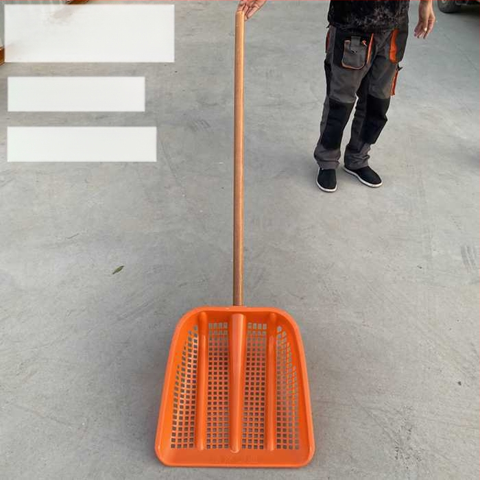 Plastikinė žemės filtravimo šakutė su sustiprintu ertminiu korpusu ir įmontuotu sietu, skirta riešutams ir kukurūzams (Kilmė: Kita; Prekė: Kita; Taikymo sritis: Kita)