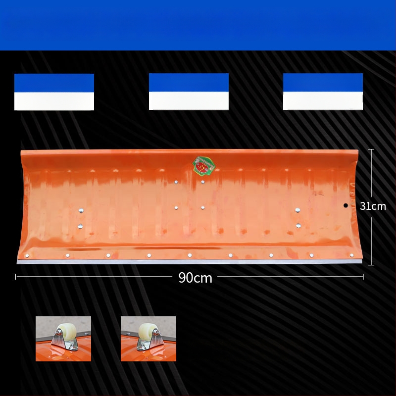 Sniego kastuvė su ratukais iš manganinio plieno žiemai sniego šalinimui ir atitirpinimui