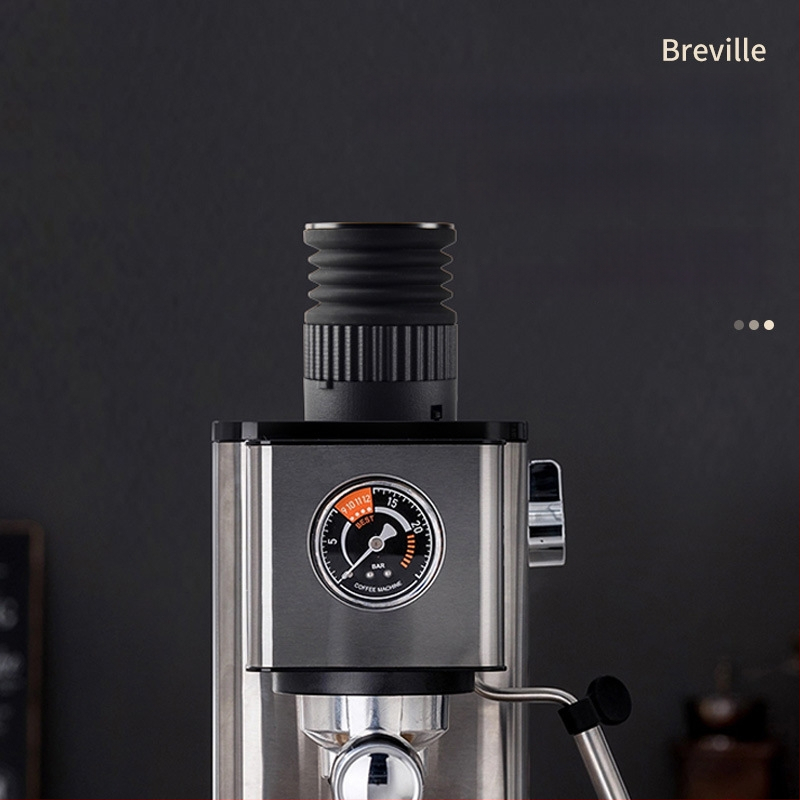 Breville 875/880 kavos pupelių talpyklos valymo įrankis – aliuminio lydinys ir silikono gelis, šiuolaikiškas paprastas dizainas