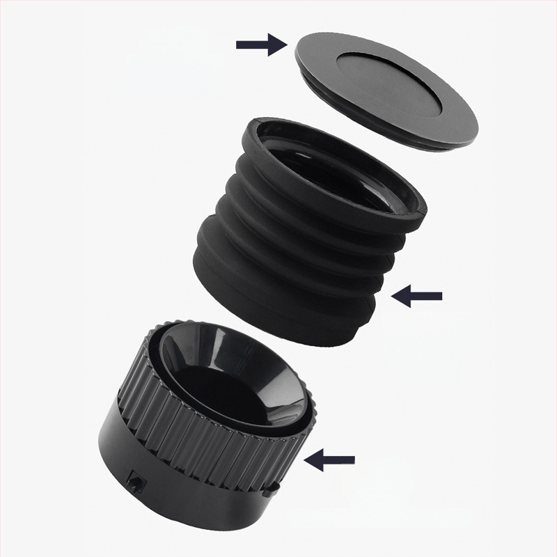 Breville 875/880 kavos pupelių talpyklos valymo įrankis – aliuminio lydinys ir silikono gelis, šiuolaikiškas paprastas dizainas