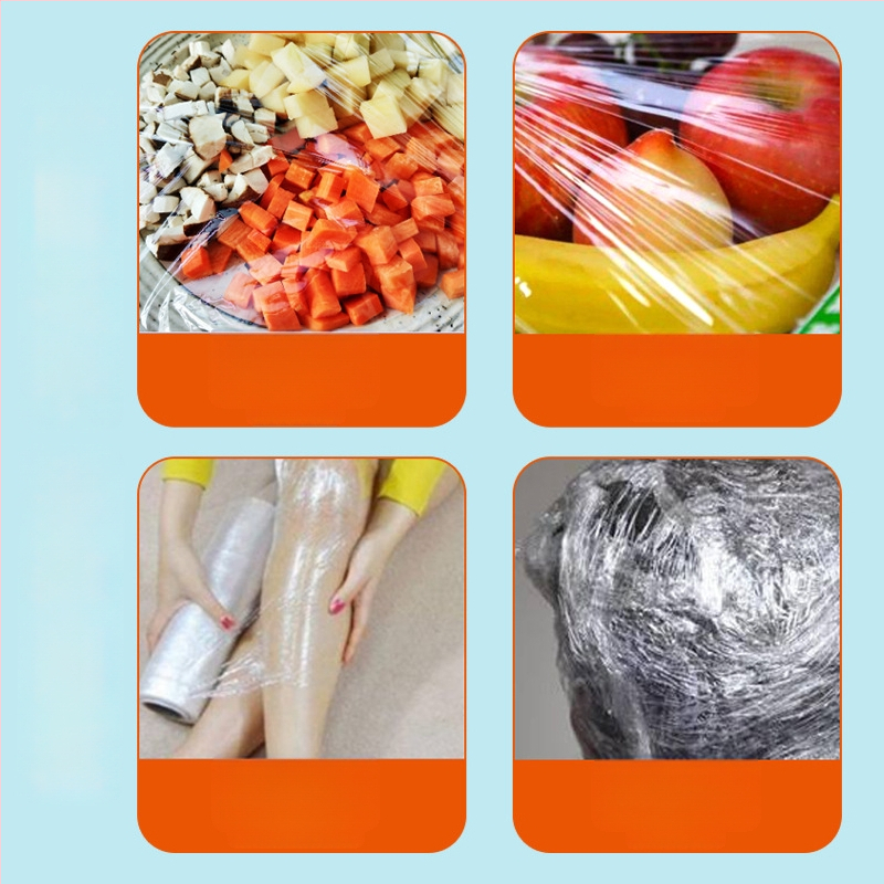 Baked Fun maisto kokybės plastikinės plėvelės pjovimo įrenginys su paslėptu slydimo peiliu, PP, dėžutėje, -60°C–140°C, namų naudojimui