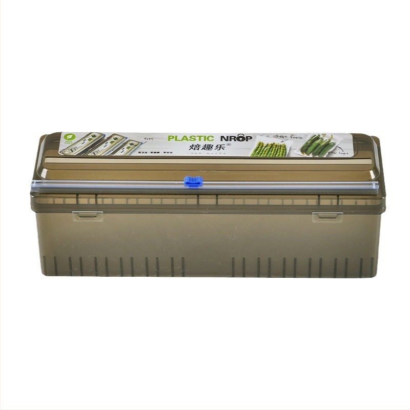 Baked Fun maisto kokybės plastikinės plėvelės pjovimo įrenginys su paslėptu slydimo peiliu, PP, dėžutėje, -60°C–140°C, namų naudojimui