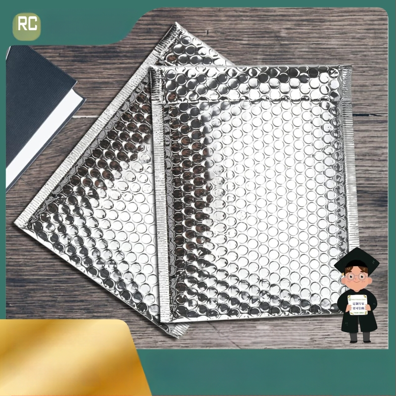 Ekspresinis burbulinis maišelis su aliuminizuota plėve, storinimo dizainas, 100% grynas PC medžiaga, uždarymo ilgis reguliuojamas