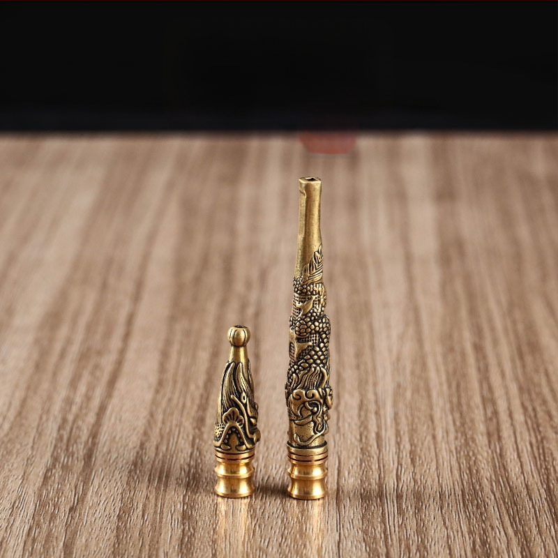 Messingist pipa drakoni mustriga, eemaldatav filtriga, kohandamine saadaval - Bj123 124, Guangdong