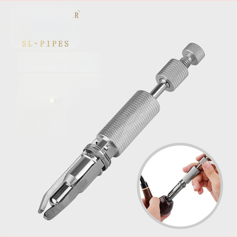 Dūmų pypkės anglies valiklis su reguliuojamu uždegiklio skraibiu, adata su grąžteliu, 6 ašmenys