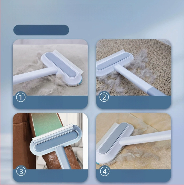 Mājdzīvnieku putekļu suka ar silikonu, trīs vienā – matu un putekļu noņemšana, 165 g