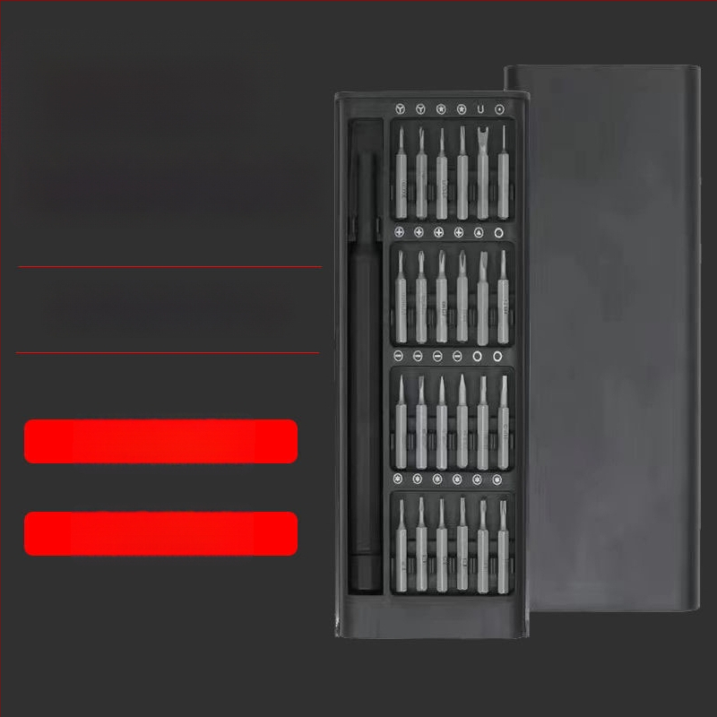 25 dalių daugiafunkcinis namų atsuktuvų rinkinys su specialių formų galvutėmis kompiuterių ir mobiliųjų telefonų demontavimui