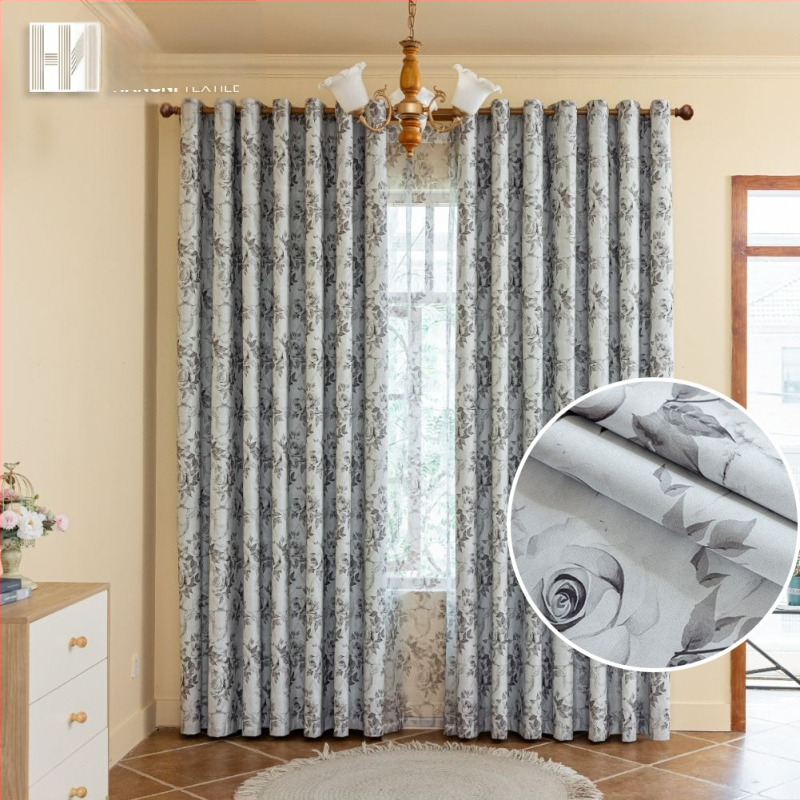 Poliesterio užuolaidos su spauda, pilnas tamsinimas (100%), tinkama biurui, svetainei ir miegamajai, prekė Hanny