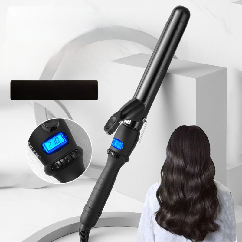 3‑in‑1 plaukų formavimo prietaisas: garbanos, tiesinimas ir džiovinimas – belaidis su Li‑ion baterija; cilindro medžiaga – aplinkai draugiška lydinys