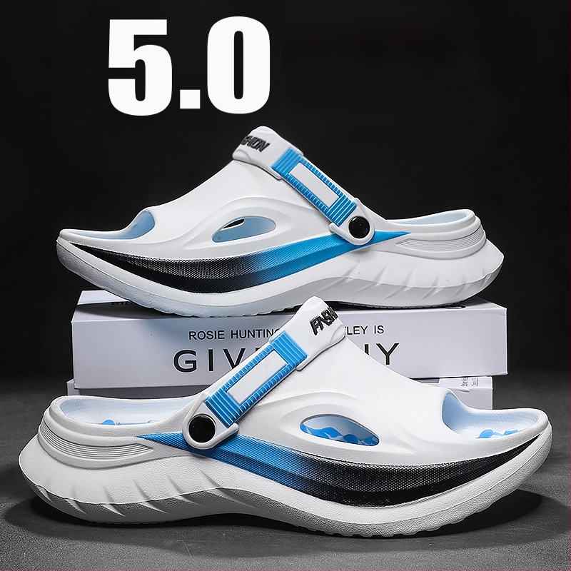 Vyrinės EVA šlepetės (slides), kasdienio stiliaus, vasara 2025, neslidžios ir atsparios dėvėjimui, EVA viršus ir EVA padas, jaunimo grupė 18–40