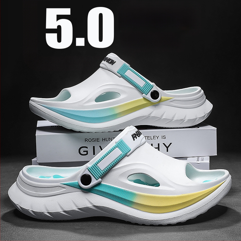 Vyrinės EVA šlepetės (slides), kasdienio stiliaus, vasara 2025, neslidžios ir atsparios dėvėjimui, EVA viršus ir EVA padas, jaunimo grupė 18–40