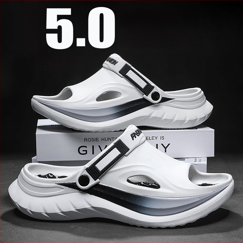 Vyrinės EVA šlepetės (slides), kasdienio stiliaus, vasara 2025, neslidžios ir atsparios dėvėjimui, EVA viršus ir EVA padas, jaunimo grupė 18–40