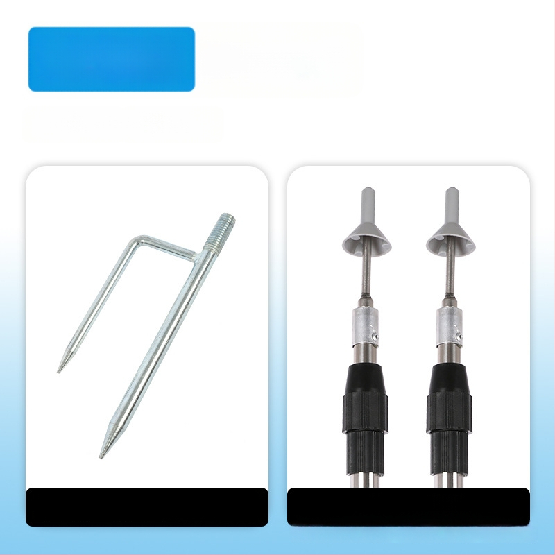 Izvelkams nerūsējošā tērauda jumta atbalsta stabs ar zemes enkuru — uzlabota, biezāka versija