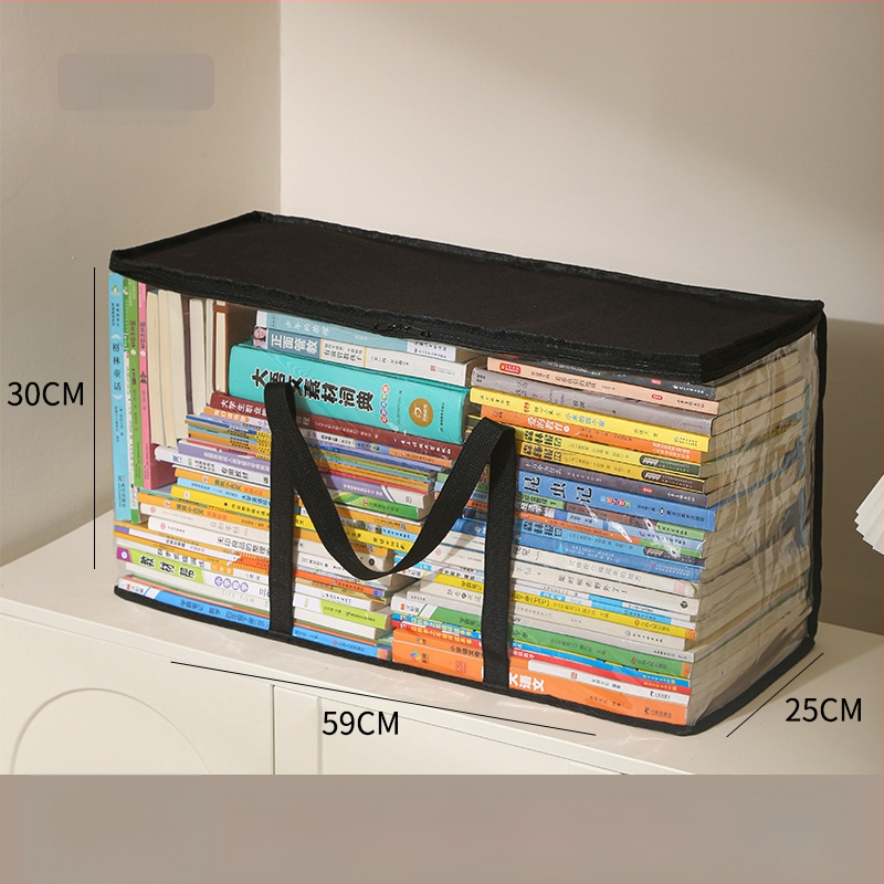 Audinio laikymo krepšys su PVC danga, sulankstomas ir nešiojamas, 80 L talpa, tinkama knygoms, žurnalams ir kitiems daiktams.