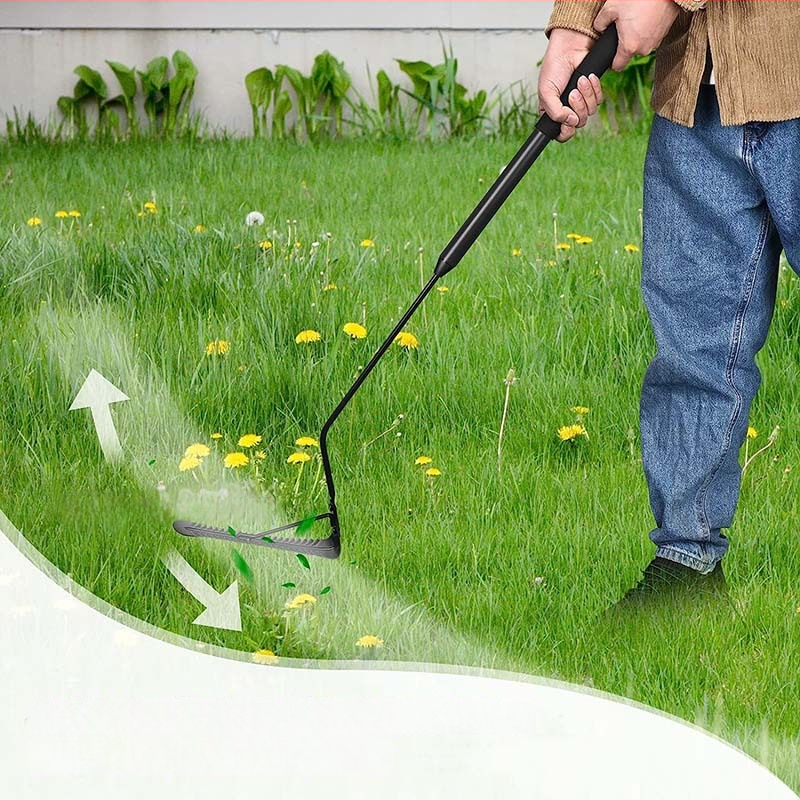 Isunpro rankinis piktžolių šalinimo įrankis su dviguba peiliu ir stovinčiu dizainu – lengvas šaknies išėmimas
