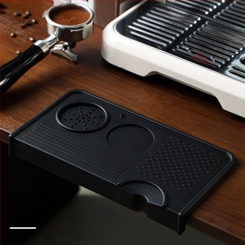 Silikoninė presavimo pagalvėlė kavos milteliams – šiuolaikiškas paprastas stilius, prekės ženklas Qiya, neslidus, atsparus dėvėjimui, tinkama barams, namams ir kavinėms