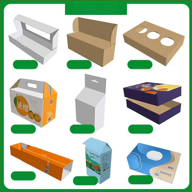 Lėktuvinės dėžutės įpakavimui - 250gsm bangų popierius, ofsetinis spausdinimas, bendras įpakavimas, įspausdintas logotipas