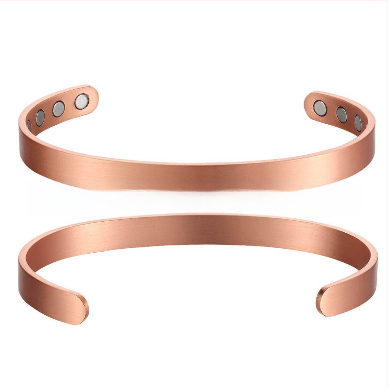 Magnetinė atveriama apyrankė iš vario, retro stilius, 22 g