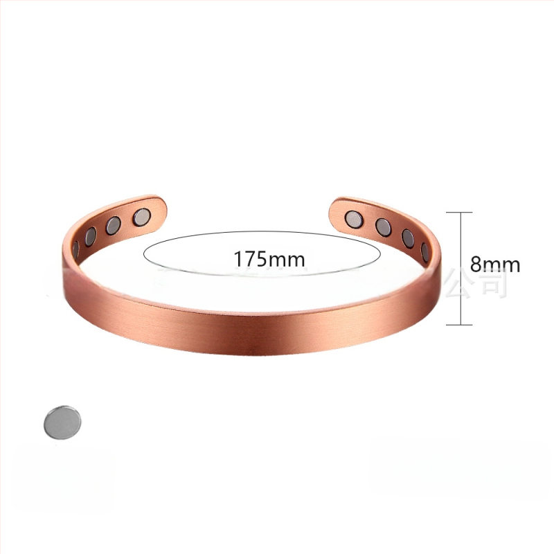 Magnetinė atveriama apyrankė iš vario, retro stilius, 22 g