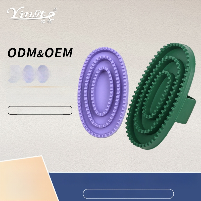 Arklių priežiūros šepetys su vonios šepetėliu ir masažinėmis pirštinėmis, universalus naudojimas, prekinis ženklas yingte, pakuotė 100