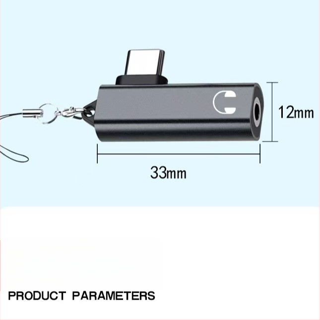 Type-C garso adapteris suderintas su iPhone 15, Huawei, Xiaomi ir OnePlus – garso išvestis, čip Zhongke Lanxun