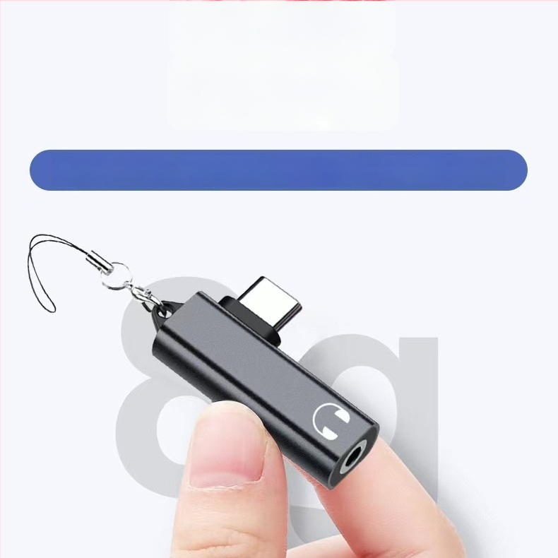 Type-C garso adapteris suderintas su iPhone 15, Huawei, Xiaomi ir OnePlus – garso išvestis, čip Zhongke Lanxun