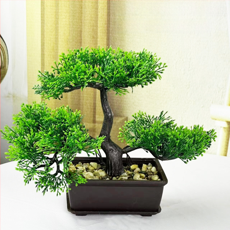 Dirbtinis eukalipto augalas staliniam dekorui su flokingo tekstūra, Daisy veislė, medžiaga: Kita, prekės ženklas: Kita