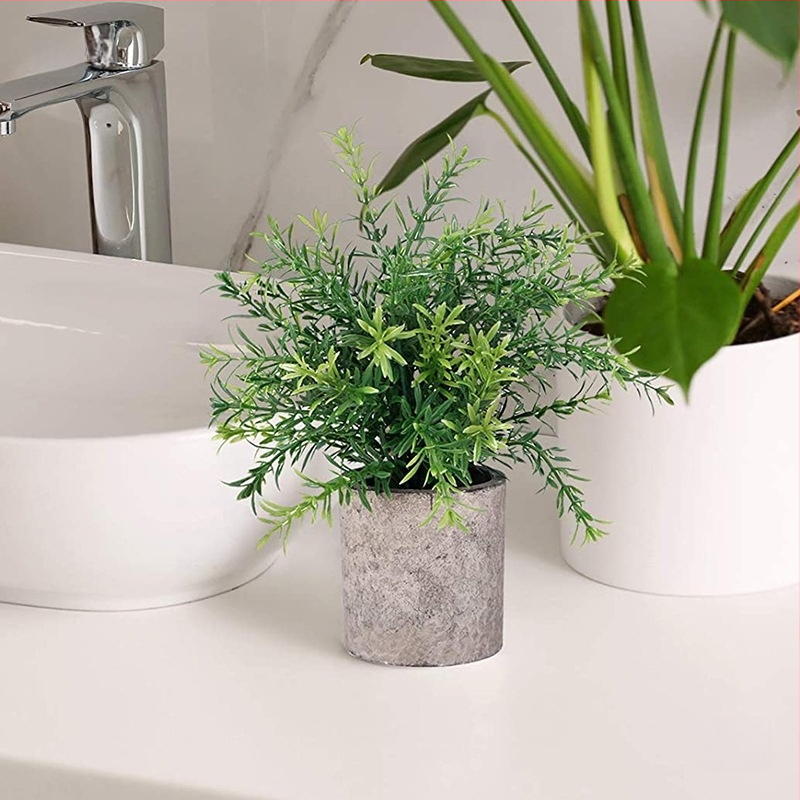 Dirbtinis eukalipto augalas staliniam dekorui su flokingo tekstūra, Daisy veislė, medžiaga: Kita, prekės ženklas: Kita