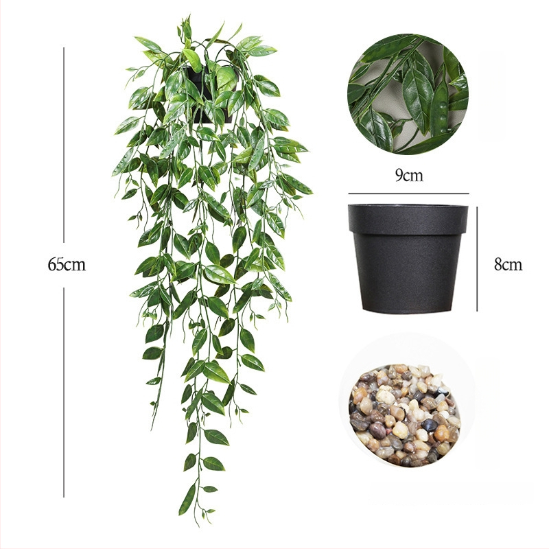 Dirbtinis eukalipto augalas staliniam dekorui su flokingo tekstūra, Daisy veislė, medžiaga: Kita, prekės ženklas: Kita